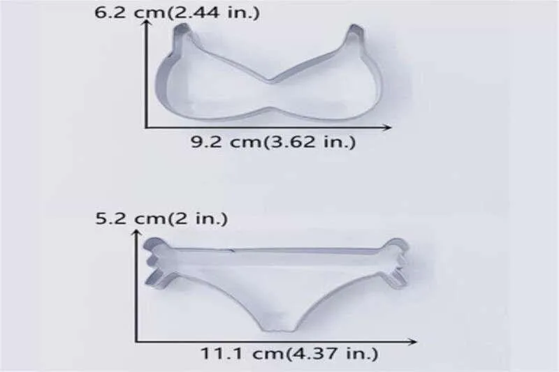 Bikini Cookie Cutter Mold Set [[product_type]] 6.56