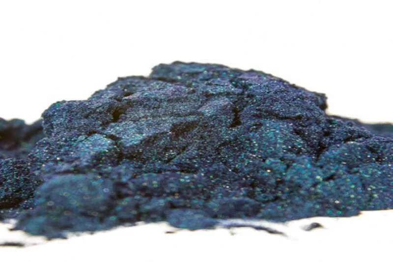 Blue-green galaxy mica pigment powder