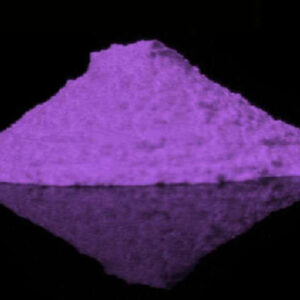 A pile of dark purple glow in the dark pigment powder