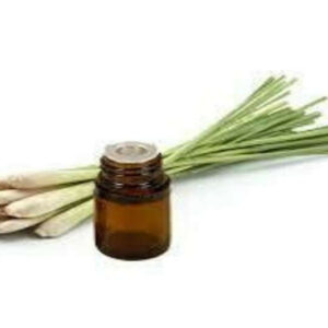 Lemongrass and essential oil container