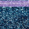 Shimmering blue colored Mermaid Nails BioGlitter