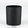 Black Matte Tumbler Candle Jar