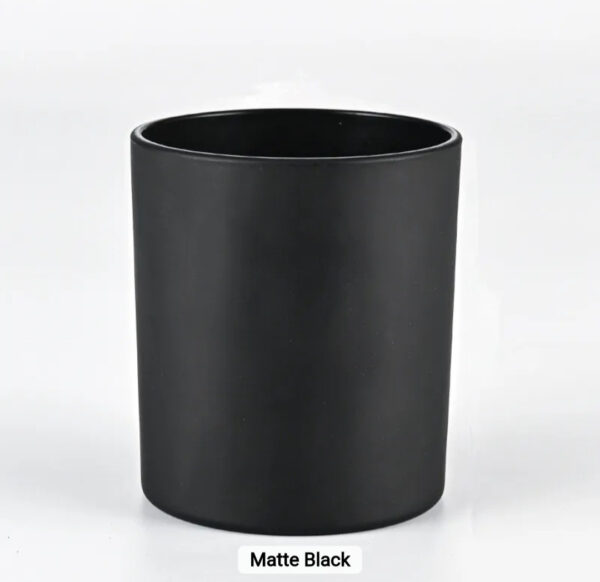 Black Matte Tumbler Candle Jar