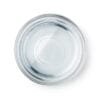clear liquid in a glass bowl