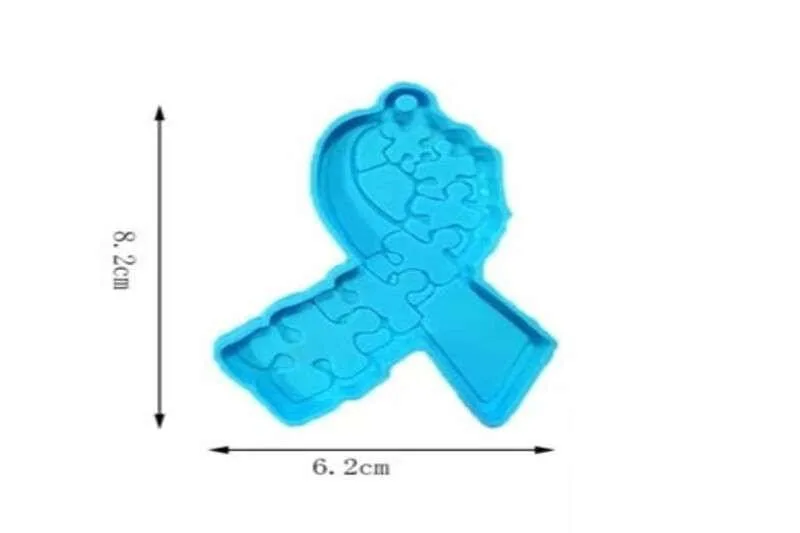 Puzzle Pieces Awareness Silicone Freshie Aroma Bead Mold W Hang Hole [[product_type]] 6.56