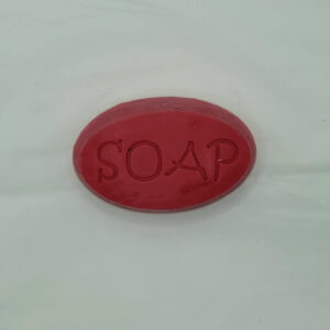 soap using santa red mica