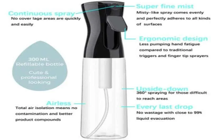 Spray Bottle Continuous Mist 300Ml [[product_type]] 0