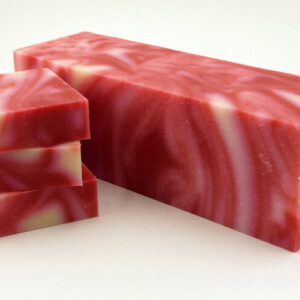 CANDY CANE SOAP BARS LOAF RED AND WHITE