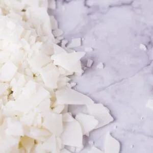 Glyceryl Monostearate (GMS) on marble background