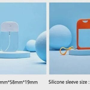 Plastic Square Credit Card Shape Refillable Perfume Spray Bottle 30mL